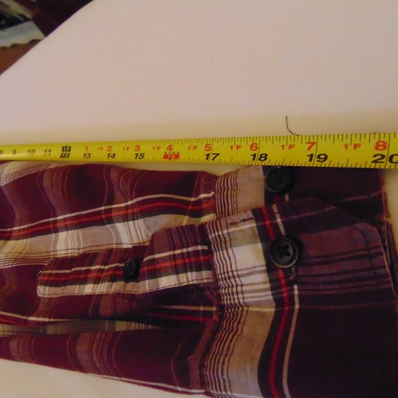 Wrangler Jeans Co Men's Plaid Shirt Sz M Button-Down Long-Sleeve - Picture 5 of 5